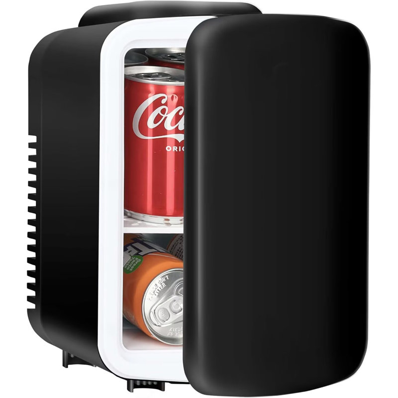 Mini réfrigérateur simple de 4 L / 6 canettes Simple, glacière portative et petit réfrigérateur sans fréon, offrant un rangement compact pour les soins de la peau et les boissons