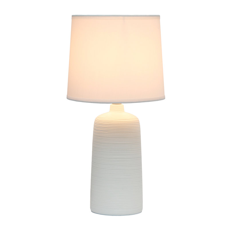 Azize Porcelain Table Lamp, Off White