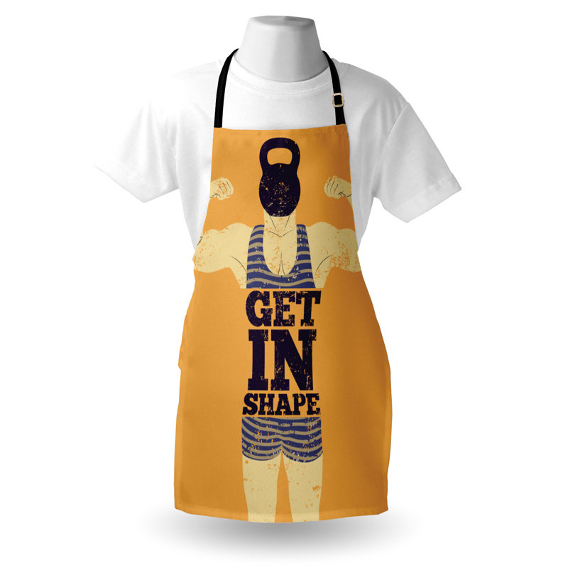 No Pattern Bib Apron