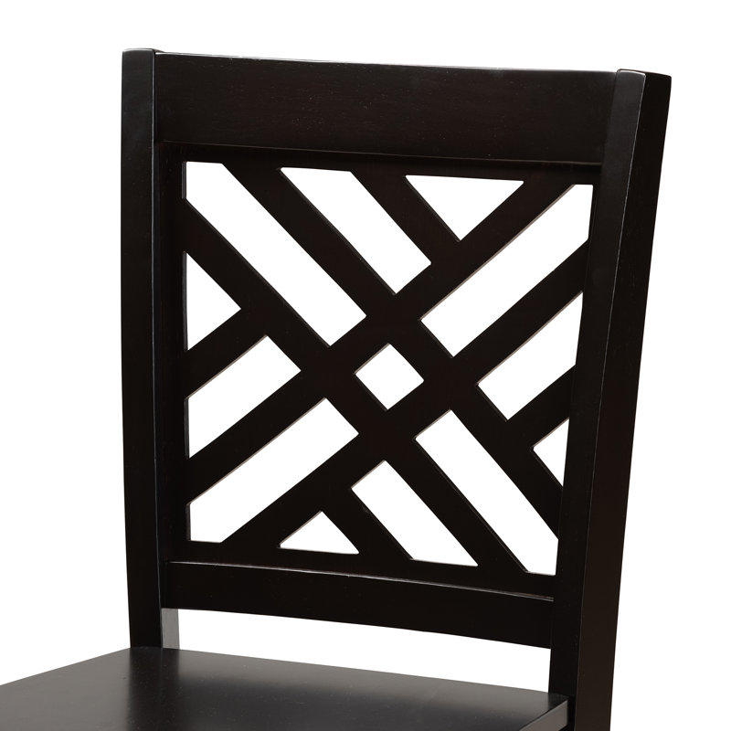 4 - Person Four Leg Dining Set, Dark Brown