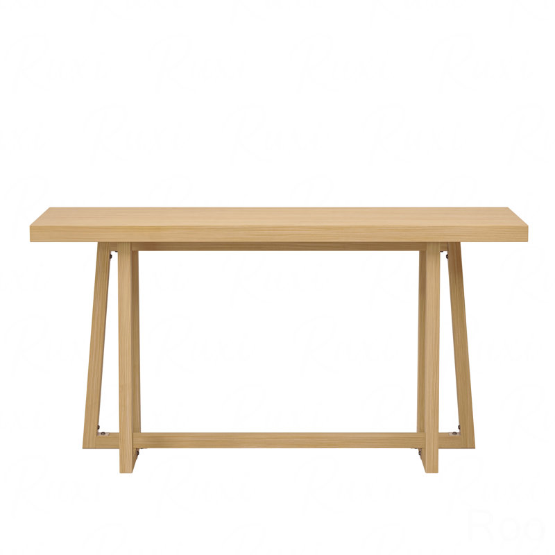 59.84" Console Table, Stylish Rectangular Entryway Table, Outdoor Console Table For Patio, Sturdy Construction Hall Table, Sofa Table