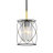 Joree 1 - Light Black/Gold Caged Pendant