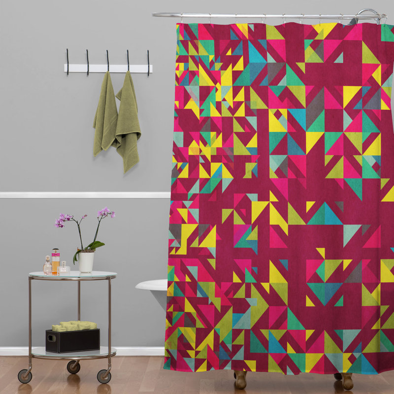 Biller Geometric Shower Curtain