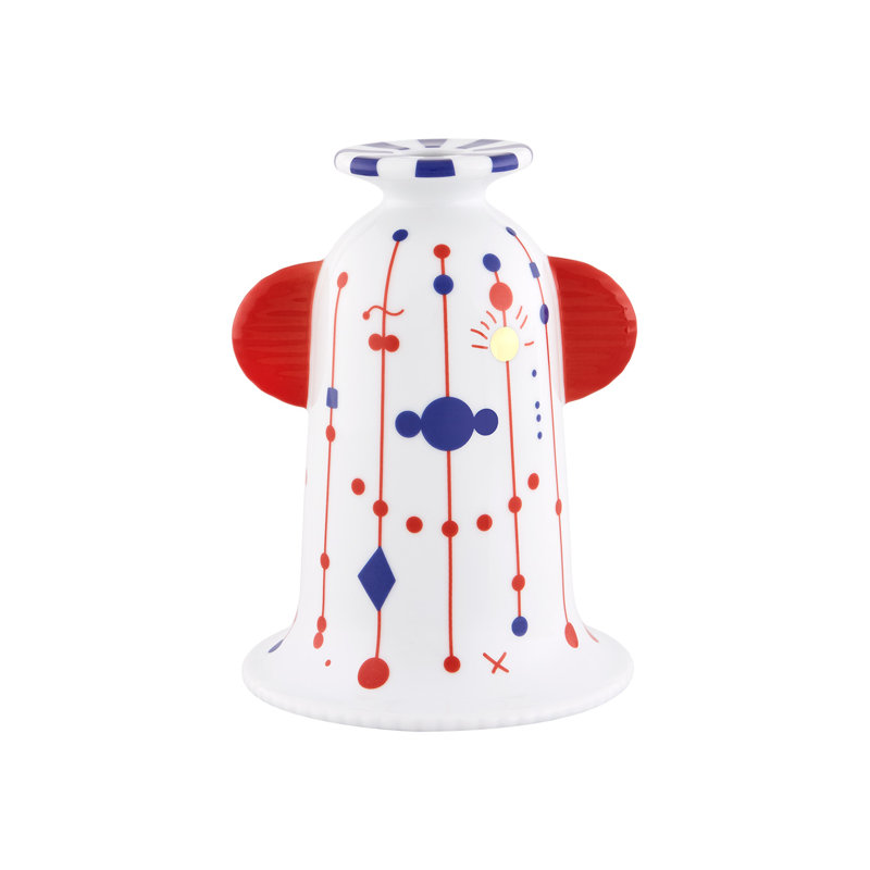 Porte-bougie en porcelaine à 1 bras Folkifunki