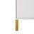TREXM Modern Sideboard With Four Doors, Metal Handles & Legs And Adjustable Shelves Kitchen Cabinet (White)-1771158765