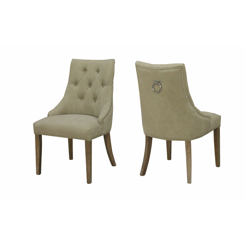 Chaise de salle à manger rembourrée Filip, Beige