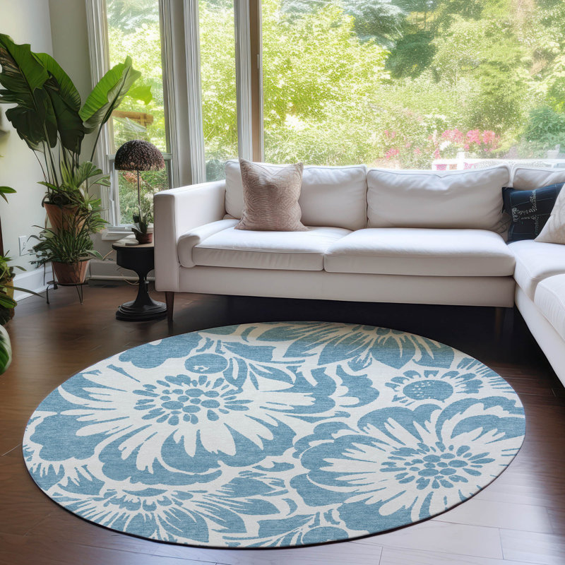 Tapis intérieur / extérieur Kinslee, Rond 8 pi