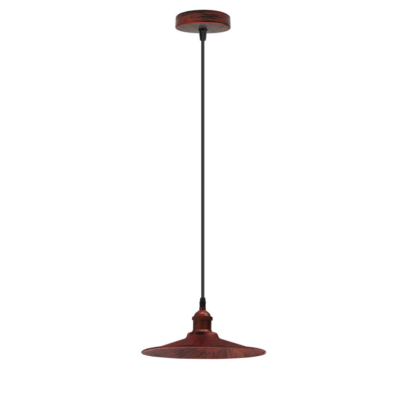 Knowles 1 - Light Rustic Red Single Pendant, No