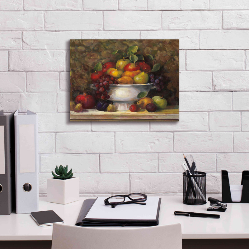 «Aarika Holiday Still Liffe On Canvas» par Carol Rowan, reproduction, H 12 po x l 16 po x P 0,75 po