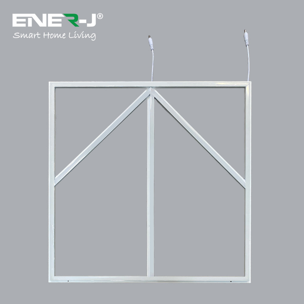 60x60cm LED Frame Panel Light with Blue Arrow Design - 40W, Cool White (6500K)