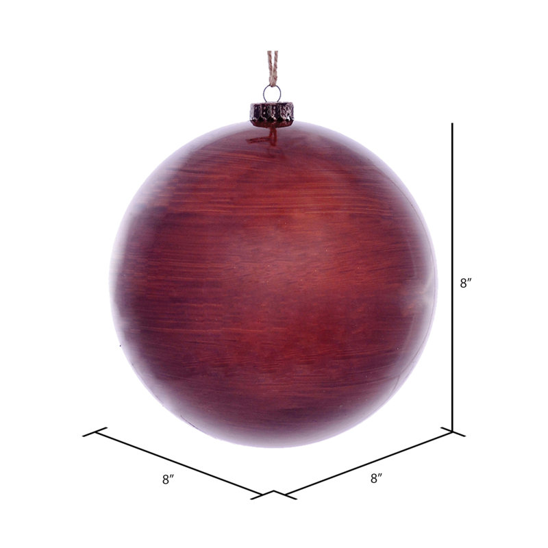 Ornement boule de bois, Cuivre