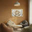 «Plants & Flowers White Rose», impression à motif floral-970120224