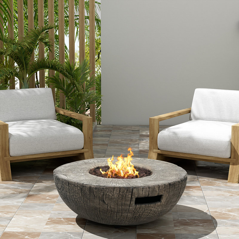 Foyer d'extérieur au propane MGO pour patio, 30 000 BTU, gris clair (couvercle de réservoir non fourni)