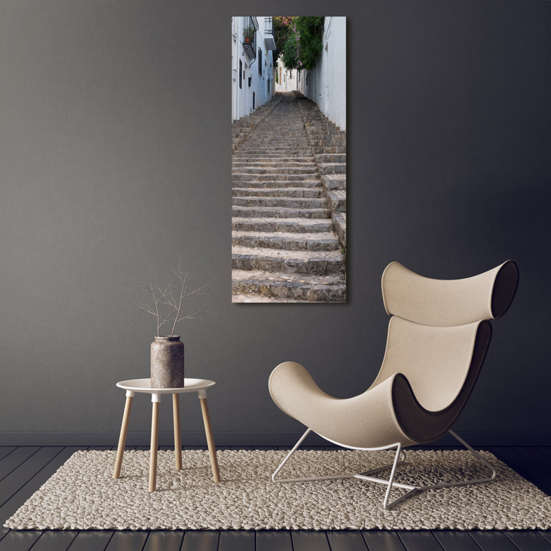 Stone Stairs - Wrapped Canvas Print