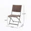 Chaise d'appoint de patio (ensemble de 2)