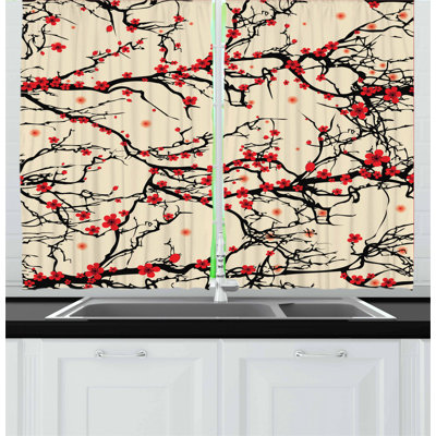 Floral Kitchen Curtain