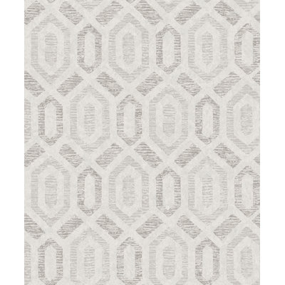 Gray Resource Geometric Wallpaper Roll