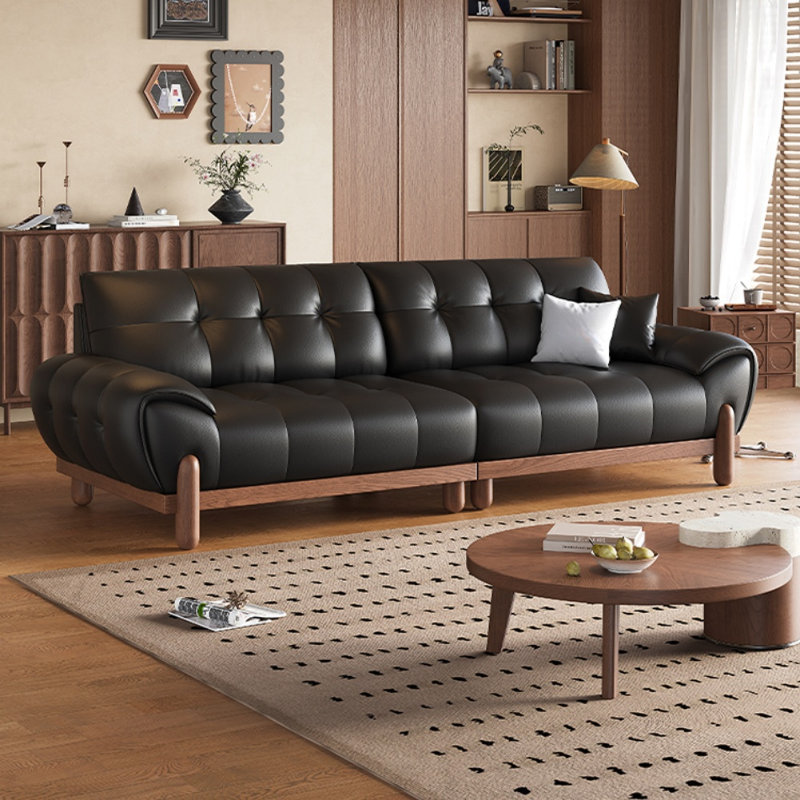 Modern Simple Light Luxury Black Sofa