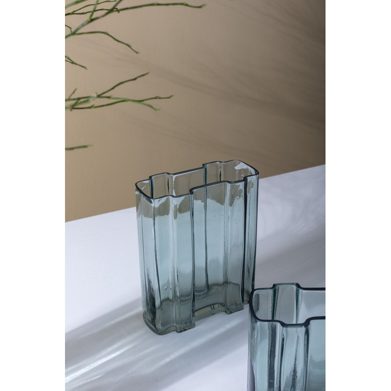 Vase de table en verre Cordeline
