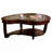 50.6" W Transitional Coffee Table, Dark Cherry