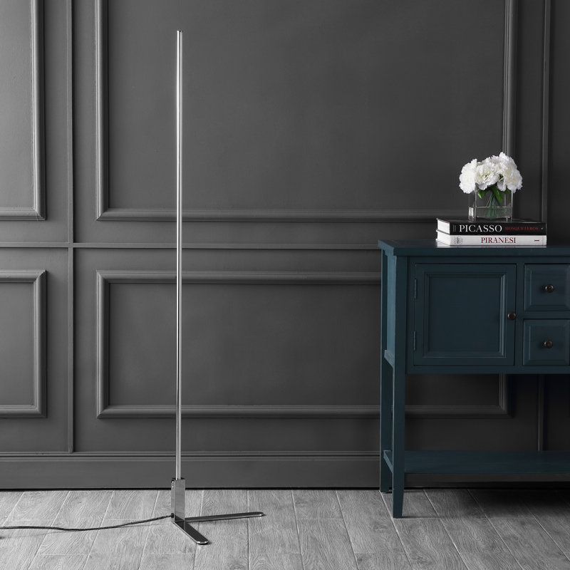 Potts 60.5'' LED Novelty Floor Lamp, Chrome