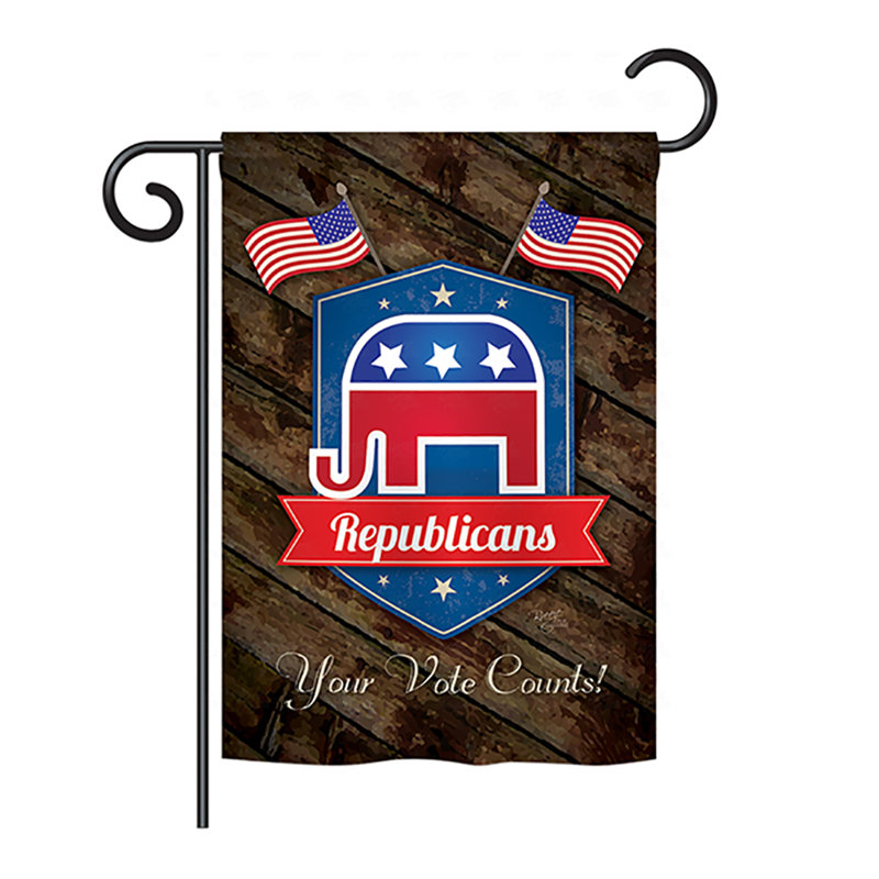 Double Sided Polyester House Flag, 18.5" H x 13" W