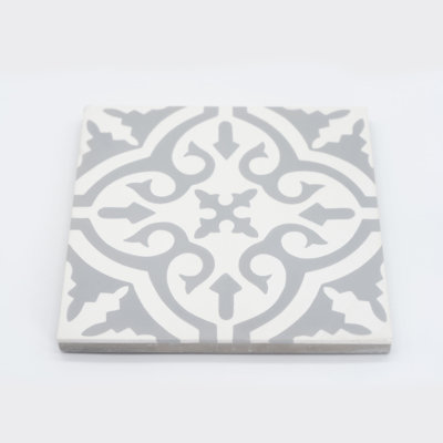 Argana 8" x 8" Cement Patterned Wall & Floor Tile