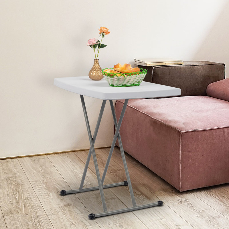 Table pliante rectangulaire en plastique réglable 30 po