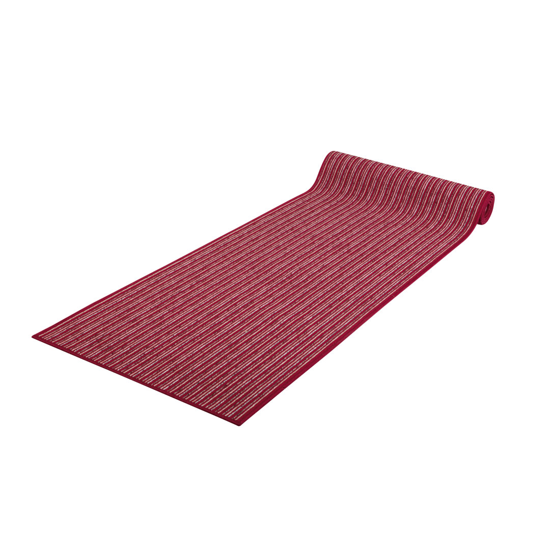 50cm x 90cm Teppich Striped in Rot