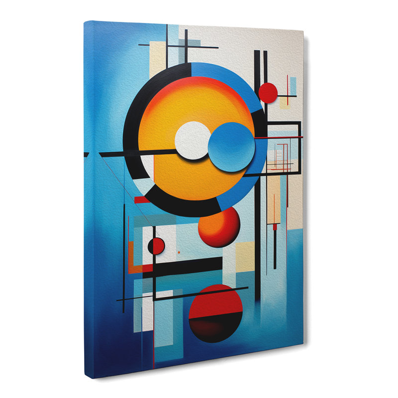 Bauhaus Abstract No.2 - Wrapped Canvas, 50cm H x 35cm W x 3cm D
