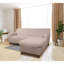 Housse extensible et lavable pour canapé d'angle avec méridienne, idéale pour les animaux de compagnie - Protection des meubles-232940805-264768326