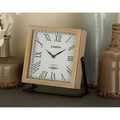 Horloge de table en bois Asseline