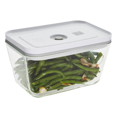 Fresh & Easy Glass Airtight Meal Prep 2.11 Qt Food Storage Container
