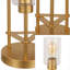 Lampe de table à DEL moderne en métal / verre grainé à 3 lumières de 20,5 po Caversham-822750635