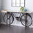 Broseley Metal 1 Shelf Bike Black Bar with Brown Wood Top