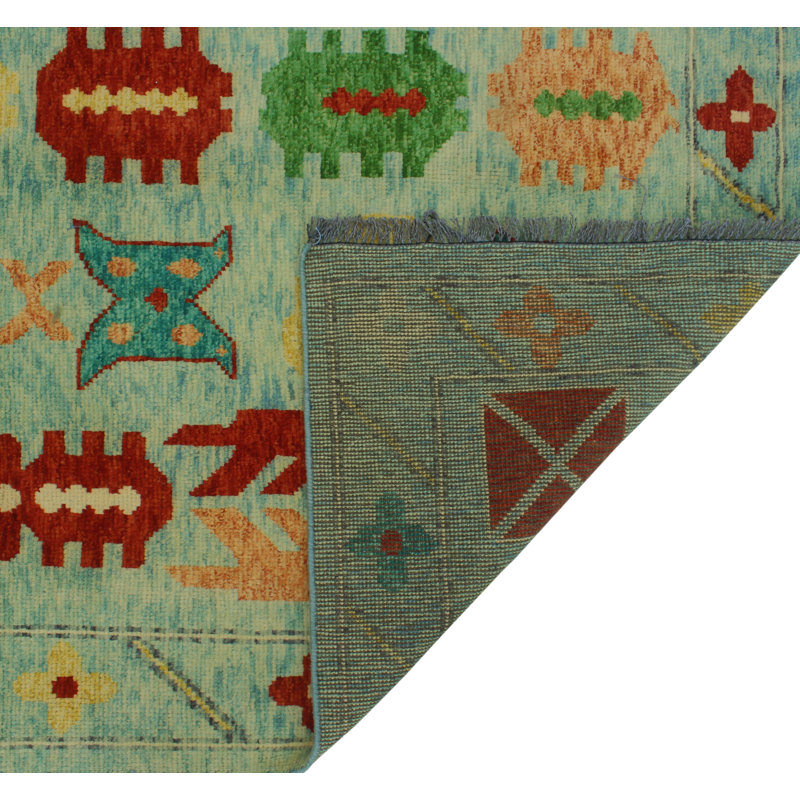 Tapis bleu Balochi Kavisha Lt.