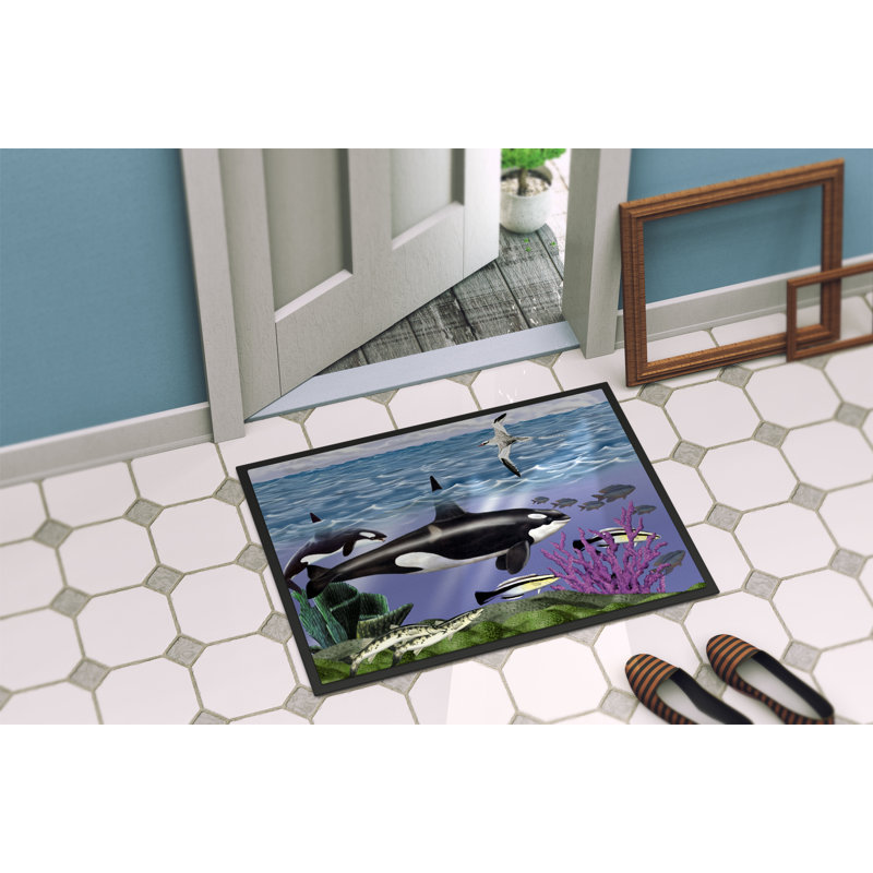 Renesmee Non-Slip Outdoor Doormat, Rectangle 2' x 3'