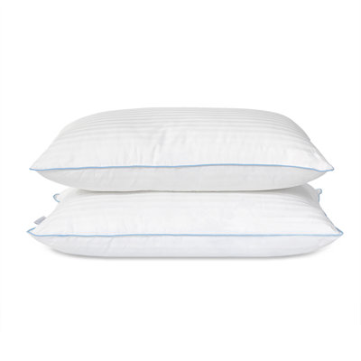 Eluxury Jacquard Striped Polyester Medium Support Pillow