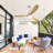 Low Profile 52 Inch Integrated Led Ceiling Fan With Light Kit And Remote Control For Living Room
