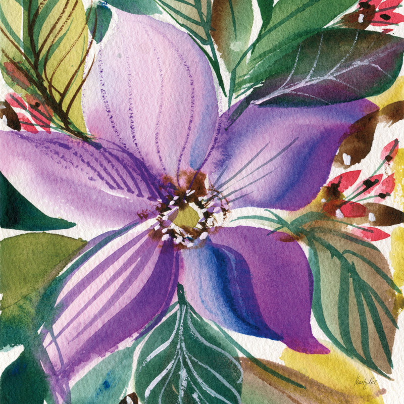 Éclat floral II par Kristy riz, H 20 po x l 20 po