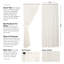 Paire de rideaux transparents avec passe-tringle Beacham-1850921254