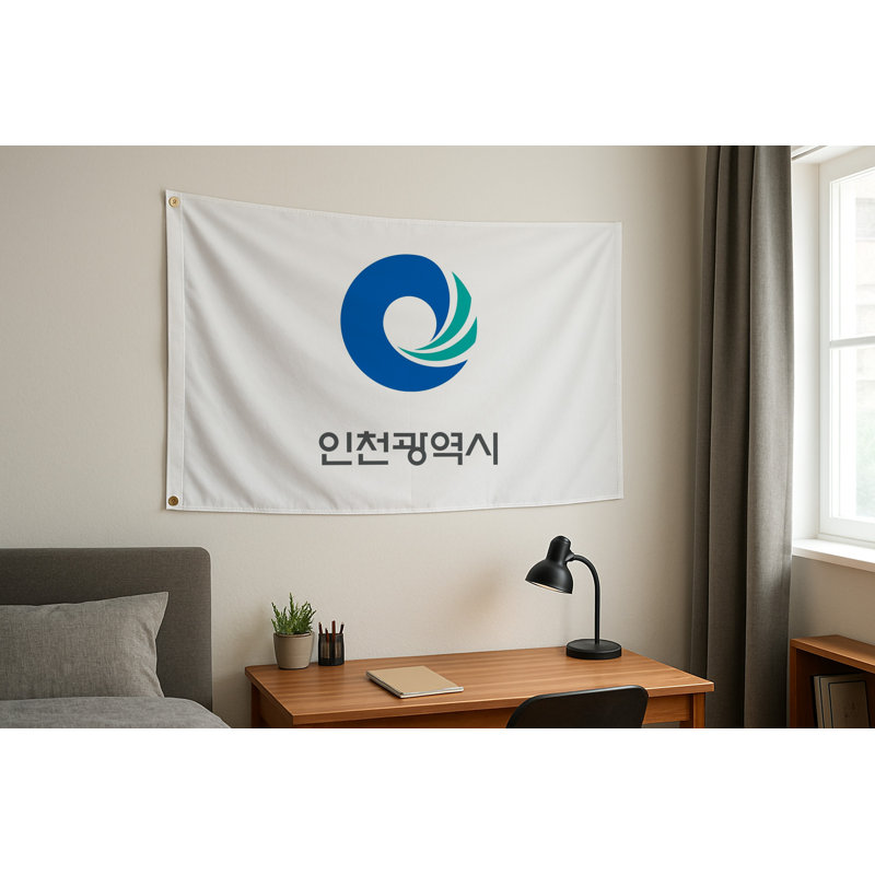 Drapeau de la ville d'Incheon - Drapeau