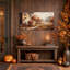 Panier de pommes rouges et de citrouilles - Tableau sur toile pour l'Halloween-660990876