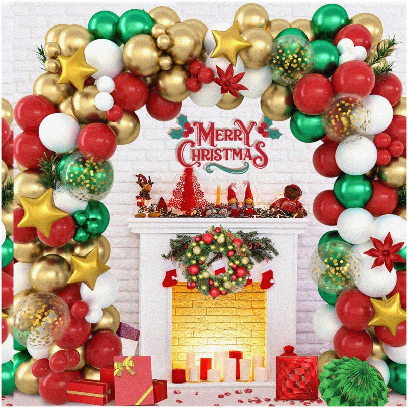 Festive Candy Cane Balloon Garland Kit 155pcs