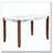 Rectangular Faux Marble Dining Table