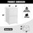 2 Drawer File Cabinet with Lock, White Filing Cabinets for Home Office, Metal Locking File Cabinet with Two Drawers, Light Duty File Storage Cabinet for Letter Size-373088914