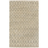 Wool Geometric Area Rug in Charcoal/Gray