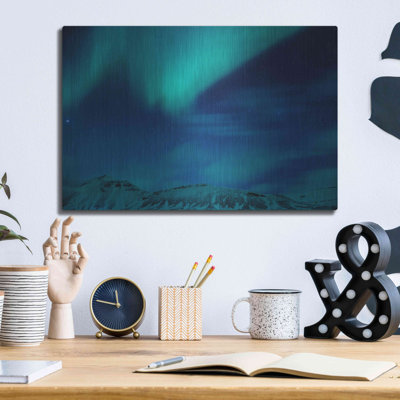 " Amazing Northern Lights Blue " by Luxe Metal Portfolio