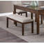 Banc de chenille foncé 1pc