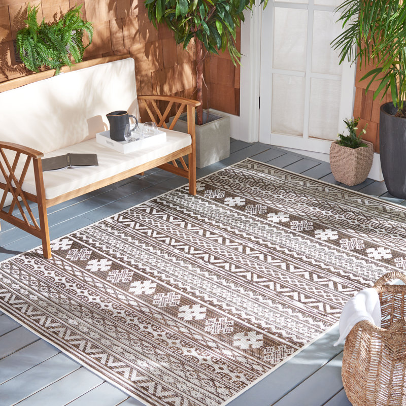 Aleyana Performance Southwestern Indoor/Outdoor Area Rug, Rectangle 9' x 12'